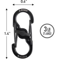 Nite Ize - Keychain LSBM-01-2R3 - S-Binner Microlock pack 2 (Black Oxide Steel)