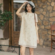OLV - Đầm kiểu suông hoa Taja Fleur Dress in Orange