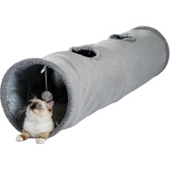 PAWZ Road Cat Tunnel 51 Inches Long Cat Toys Collapsible Tunnel 12 Inches in Diameter Large Cats Tub