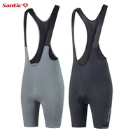 Santic Men Cycling Bib Shorts Professional Grade High-Elastic Cushion Pad for Road MTB Bike Shorts
