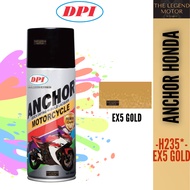 ANCHOR H235* H235 EX5 Gold EX5 Emas Motorcycle Series Can Spray Paint Cat Spray Tin 100% Original Honda EX5 DREAM C70
