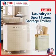 THE L41cm Multi-Function Sports Equipment Storage Box Foldable Storage Cabinets With Wheels