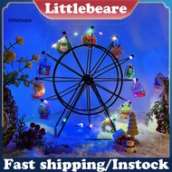 [LL] Ferris Wheel Decoration Metal Rotating LED Ferris Wheel Night Light Light-up Desktop Figurine f