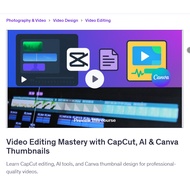 Canva Video Course-Video Editing Mastery with CapCut, AI & Canva Thumbnails | Learn Canva 2025