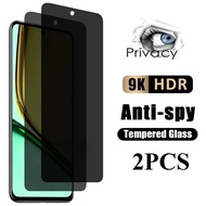2PCS Full Cover Tempered Glass Anti Spy Privacy For TCL Stylus Plex L10 Pro Black Edge Glass Film Fo