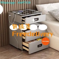 L&010免安裝智能床頭櫃保險櫃 無線充電 USB接口 夾萬櫃 家用智能儲物櫃 抽屜櫃 櫃桶櫃 全新包送貨