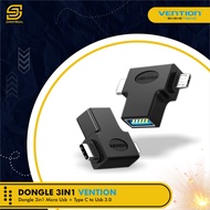 [JaVis] OTG Adapter 3 in 1 USB3.0 Type-C - Micro USB to USB