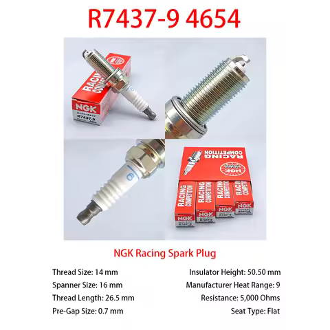 Original NGK Racing Spark Plug Iridium R7437-9 4654 Suitable For Generation 3 EA888 S3 GTI7 R RS3 RS