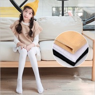 Korean fashion warm thick fleece-lined tights for girls