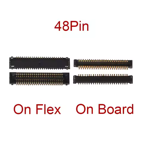 2-5Pcs 48Pin LCD Display Screen Flex FPC Connector For Samsung S6 S7 edge G935 G935F Note5 N920F N92