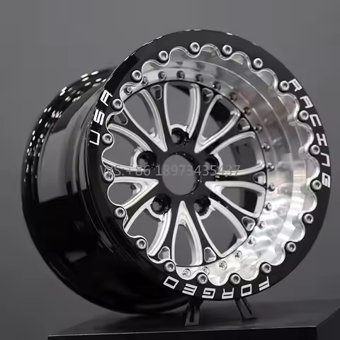 15-30 Inch 1-Piece Forged Deep Concave Beadlock Aluminum Wheels 5x114.3 5x120 5x127 5x130 PCD Multi