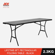 ﹉Lifetime 6ft. Rectangular Folding Table - Black