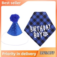 Dog Birthday Party Supplies,Pet Birthday Hat and Boy Doggy Birthday Bandana Set