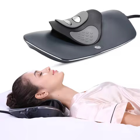 Air Soft Brace Neck Pulse Massager Disc Hernia Cervical Traction Device Neck Hot Compress Massager E