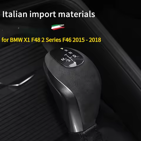 For BMW X1 X2 F47 F48 F49 F39 16-19 2 Series Wagon F45 F46 Car Wrap Gear Shift Knob Cover Case Acces