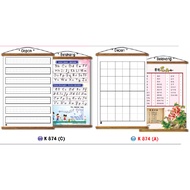 PAPAN GULUNG PENGAJARAN ABJAD DAN HURUF CINA K874A C - MO / APE