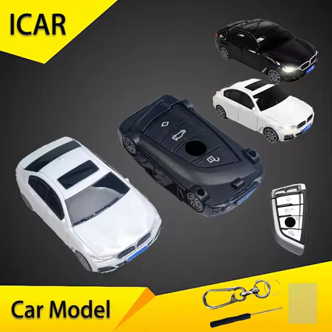 For Bmw 5 Series Car Model Key Case ICAR for X3 X5 X6 Series 5 7 G02 G05 G31 G23 F34 F15 F40 IX3 Car