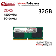 Transcend DDR5 4800 SO-DIMM Capacity: 8GB 16GB 32GB (RAM Notebook)