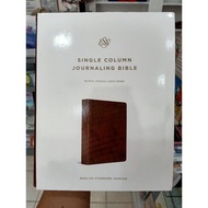 ESV (English Standard Version) Single Column Journaling Bible (TruTone, Chestnut, Leaves Design)