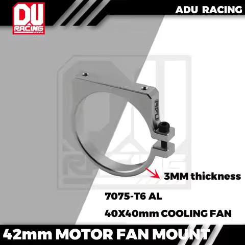 ADU RACING 7075-T6 40mmx40mm Cooling Fan Ajustable Mount FOR 42MM MOTOR hobby wing rocket 4274 4268 