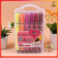 Color Brush Pen 12 Colors Touch Art Markers Brush Pen Warna Drawing Art Supplies marker pen