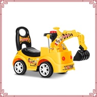 Kids Construction Excavator Ride On Push Car with Music Toys for Boys