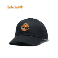 Timberland Mens 3D-Logo Baseball Cap Black/Wheat Logo