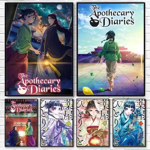 The Apothecary Diaries Poster Self-Adhesive Wall Art for Living Room Bedroom No Fade Modern Home Dec