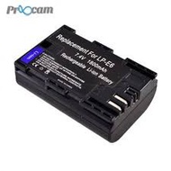 Proocam Canon LP-E6 Battery for Canon EOS 5D Mark II EOS 7D EOS 60D