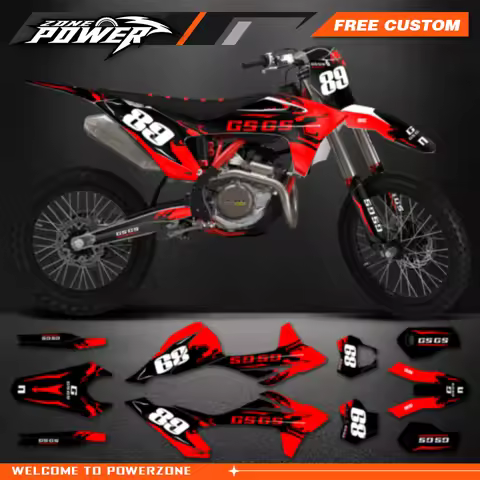 Powerzone For Gasgas Gas Gas EC MC 150 200 250 300 350 400 450 2021 2022 2023 Custom Graphics Backgr