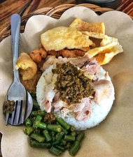 Nasi Babi Guling (Bigul) Campur Hemat