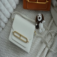 喜歡就買Hermes roulis 白色豬鼻子包
