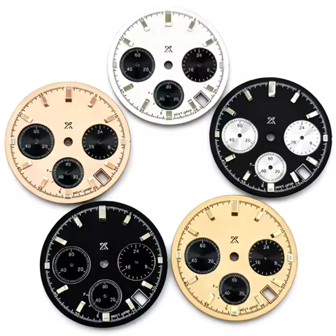 29.5mm VK63 Watch Dial Battery Indicator (F-E) Chronograph No logo For Seiko Prospex Speedtimer VK63
