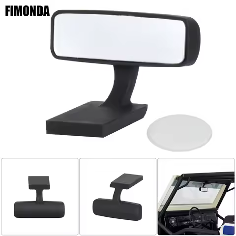 Rearview Mirror Decor for 1/10 & 1/8 Scale RC Cars - Compatible with TRX4, SCX10, D90, RD110, MST, V