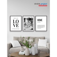 Photo Printing Package + Exclusive 12R Frame 30x40 cm Wall Project [Frame Without Nails] Photo Frame