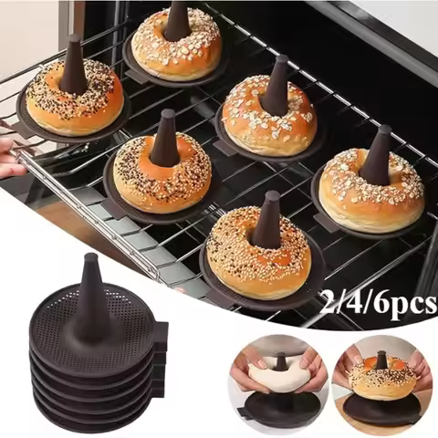2/4/6pcs Cake Moulds Bread Donut Tool Donut Mold for Baking Donut Silicone Mold Pastry Molds for Bag