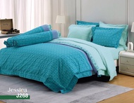 JESSICA แท้ 100% 300 เส้น ผ้าปูที่นอนรัดมุม 5ชิ้น (ไม่รวมผ้าห่มนวม) เจสสิก้า 5ฟุต 6ฟุต พิมพ์ลาย TC ล