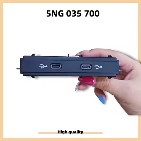 5NG035700/5NG 035 700 Fast Charging Plug 45w Car USB Adapter Dual Type-C Interface Socket Connector 
