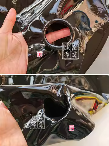 MEN LATEX BRIEFS OPEN CROTCH RING HOLES WITH CONDOM CUSTOM MADE 0.4mm