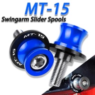 YAMAHA MT15 MT-15 6MM CNC Aluminum Swingarm Slider Spools yamaha mt 15 accessories