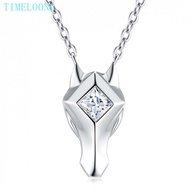 925 Sterling Silver VVS1 3EX D 4*4MM Real Moissanite Diamond Pendant Necklace for women Fine Jewelry