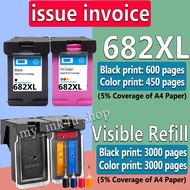 For HP 682 HP 682XL HP 682XXL refillable Ink Cartridge for HP 6075, 6475, 4176 2336, 2776, 2777