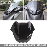 For YAMAHA XMAX 300 250 V3 2025-2026 Windshield XMAX V3 Short Windshield Sunshade fairing accessorie