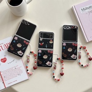 Cute Table Lamp Coffee Cake All-Inclusive Casing for Samsung Galaxy Z Flip7FE 6 5 4 3 5G Drop-proof 