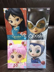 日版Bandai  Qposket 美少女戰士、花木蘭、蝙蝠俠貓女、邪惡皇后公仔