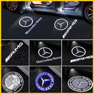 2X For Mercedes-Benz Car Logo Laser Projection Light AMG Logo Led Car Door Welcome Light CLS W117 C207 A207 C205 W218 CLA-Class