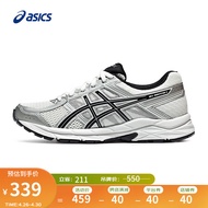 亚瑟士ASICS女鞋舒适透气跑步鞋缓震回弹跑鞋运动鞋 GEL-CONTEND 4 白色/银色 38码