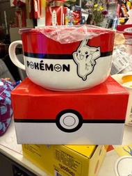 Pokémon 陶瓷富蓋泡麵碗 - 精靈球款 / 比卡超款