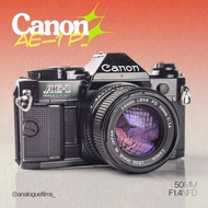 #Bekas! Kamera Analog Canon Ae-1 Ae1 Program Kit 50Mm F1.4 New Fd Mint