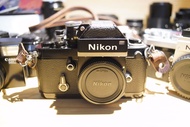 Nikon F2 body 相機 連測光頭 黑魂版